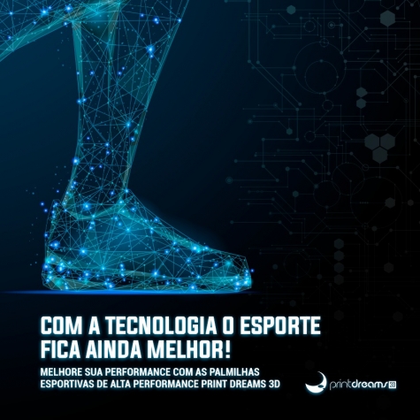PALMILHAS COM TECNOLOGIA 3D