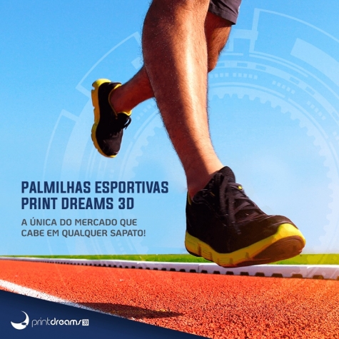 PALMILHAS COM TECNOLOGIA 3D